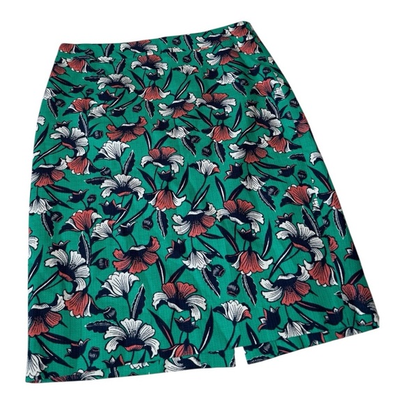 NWT J.Crew Floral Pencil Skirt Pink Blue – Multicolor Garden Print Size 2 Artsy - Picture 13 of 13